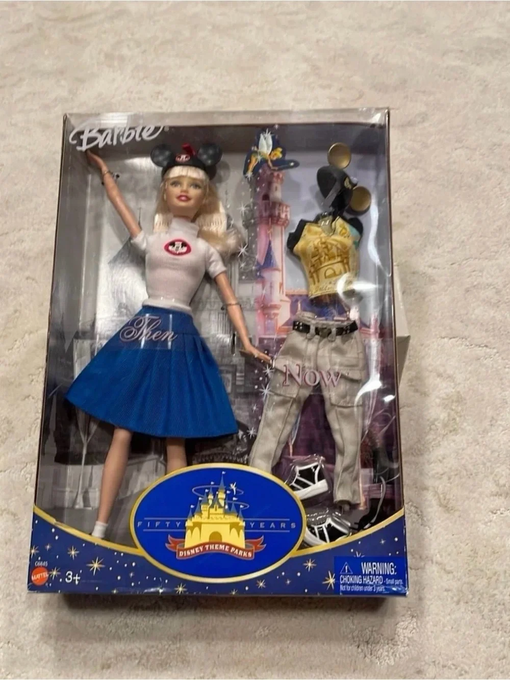Barbie Disney Theme Parks 50th Anniversary Doll - White & Blue NIB